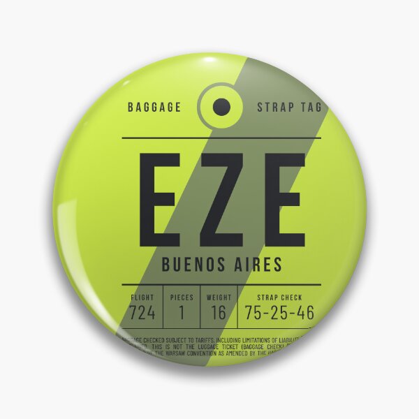 Item preview, Luggage Tag E - EZE Buenos Aires Argentina designed and sold by VoodooCircus.