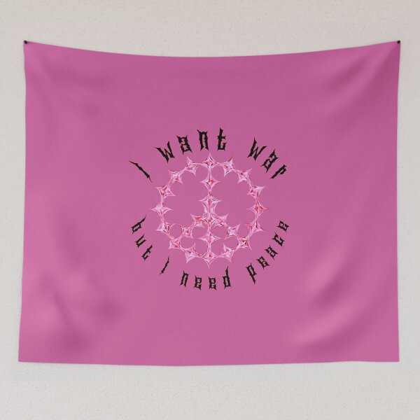 Item preview, I WANT WAR BUT I NEED PEACE Pink designed and sold by everything4eva.