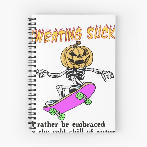 Item preview, Sweating Sucks Skeleton Pumpkin Head Halloween designed and sold by LeonardDooley.