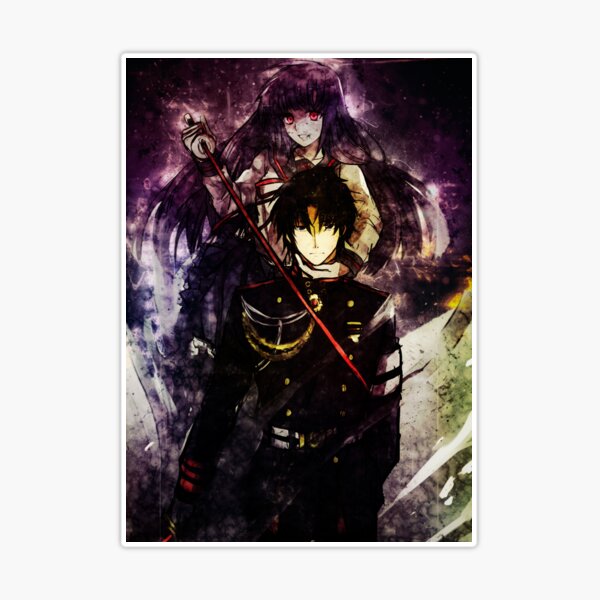 Guren Ichinose Seraph of the end Anime Girl Gift Sticker for Sale by  Spacefoxart