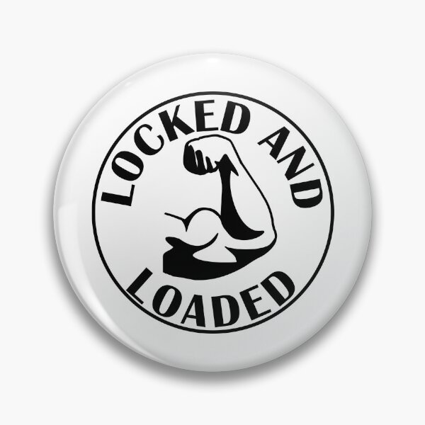 Item preview, Locked and loaded bicep arm funny gym designed and sold by designsbyted.