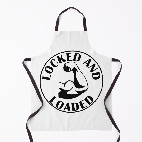 Item preview, Locked and loaded bicep arm funny gym designed and sold by designsbyted.