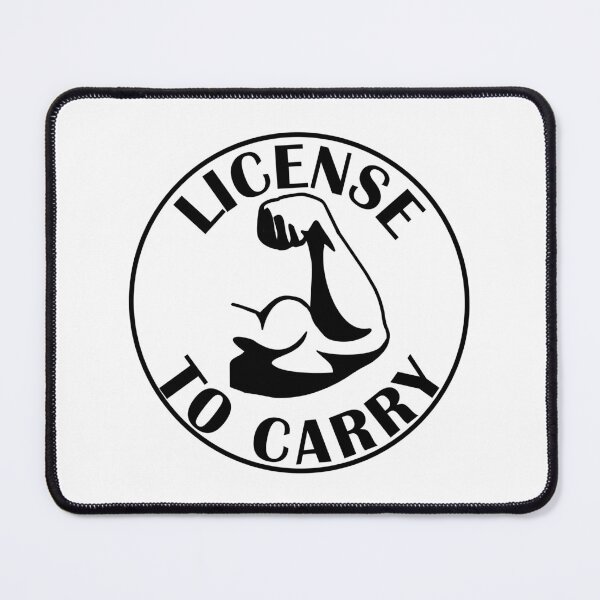Item preview, License to carry bicep arm funny gym designed and sold by designsbyted.