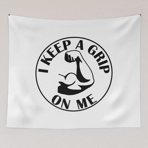 Item preview, I keep a grip on me bicep arm funny gym designed and sold by designsbyted.