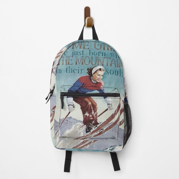 Item preview, Some One Girls Are Just Born With The Mountain In Their Souls Skiing designed and sold by toniobnd51.