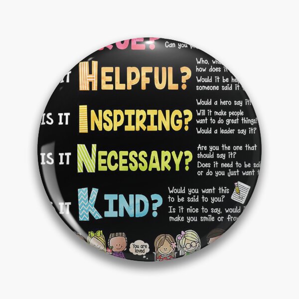 Item preview, Teacher - Classroom  - Before you speak - Think - Unity Day designed and sold by koenhfu06.