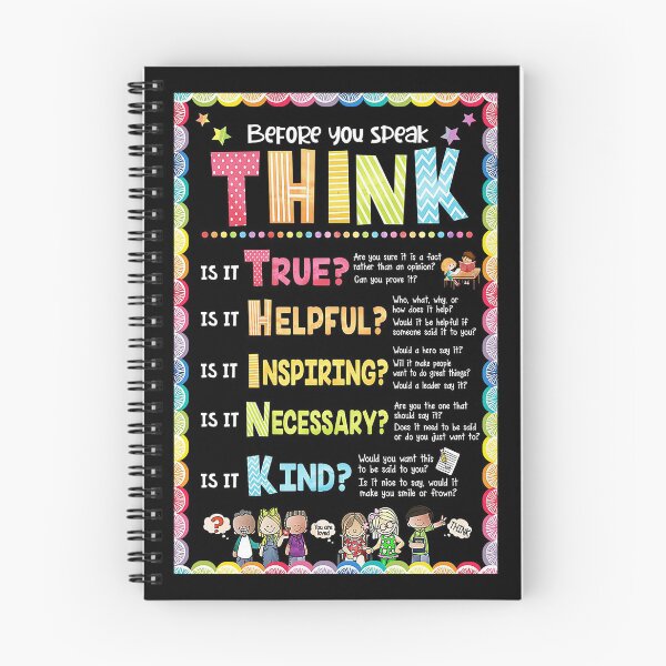 Item preview, Teacher - Classroom  - Before you speak - Think - Unity Day designed and sold by koenhfu06.