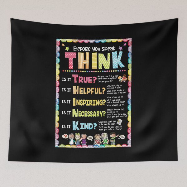Item preview, Teacher - Classroom  - Before you speak - Think - Unity Day designed and sold by koenhfu06.