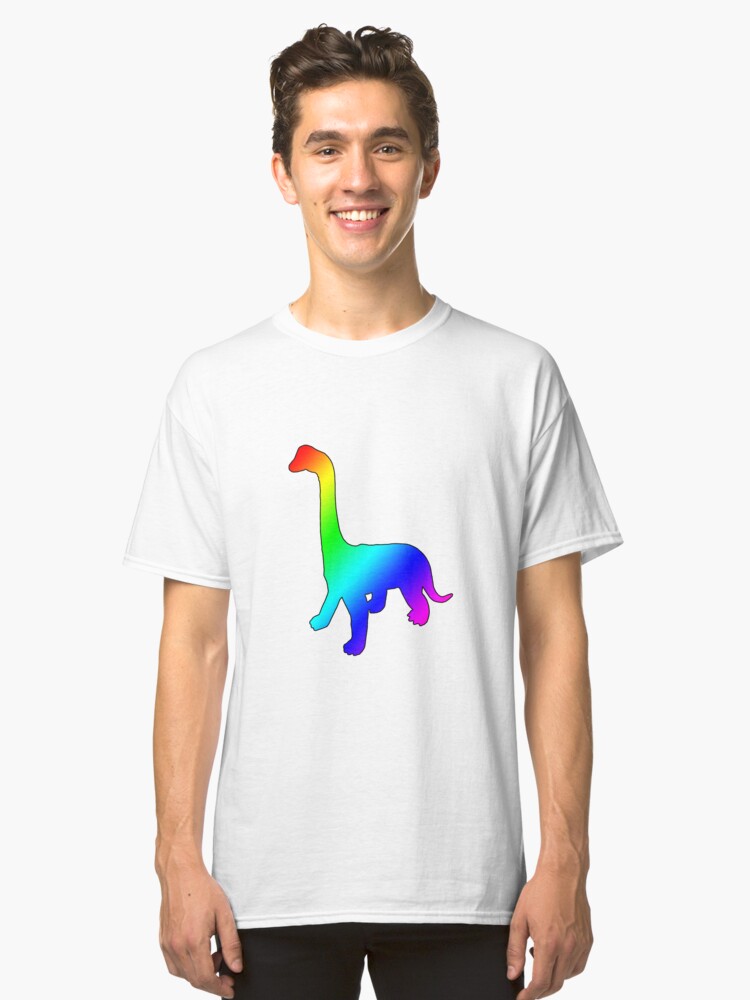 Alternate view of Dino Rainbow Classic T-Shirt