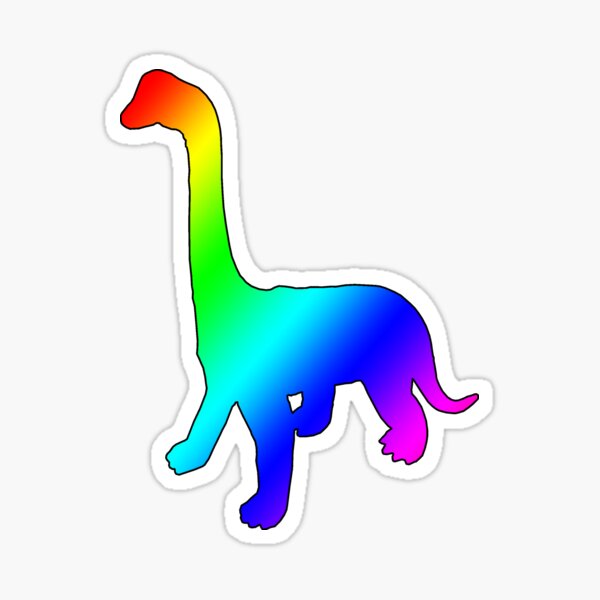 Dino Rainbow Sticker