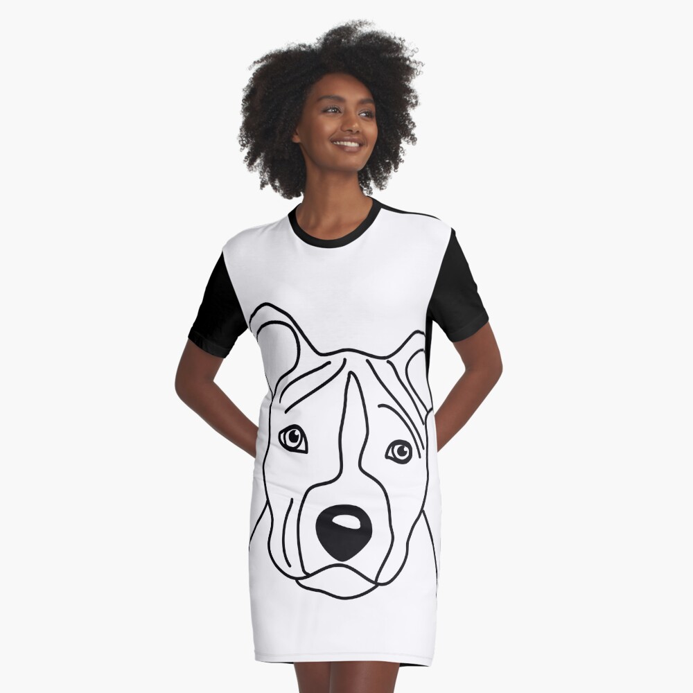Artikel-Vorschau von T-Shirt Kleid, designt und verkauft von dog-shirt.