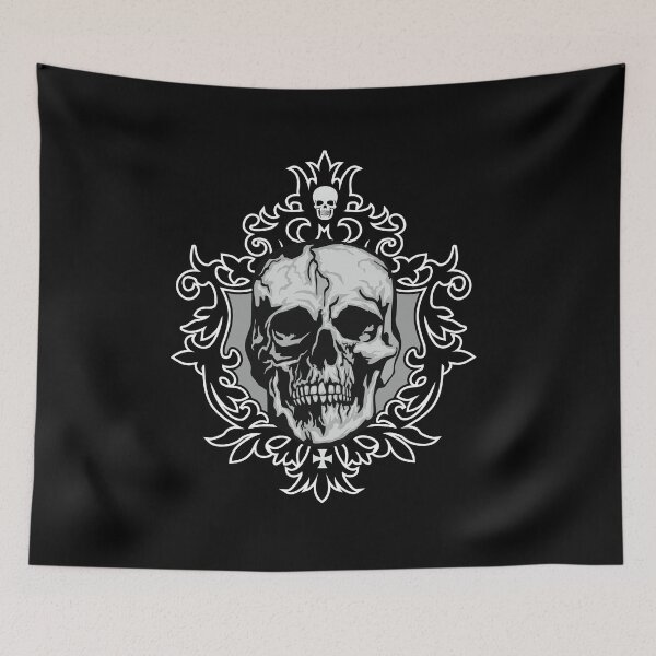 Item preview, grunge skull coat of arms designed and sold by amid999.