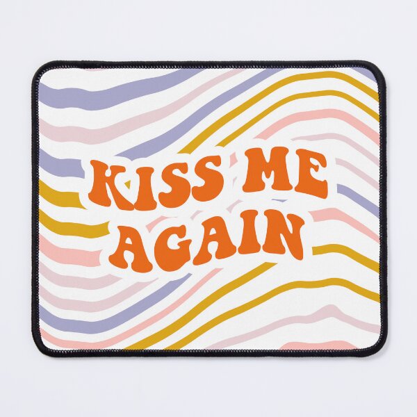 Item preview, Kiss me again lettering. Vintage art-prints. Quote design. designed and sold by CoCoArt-Ua.