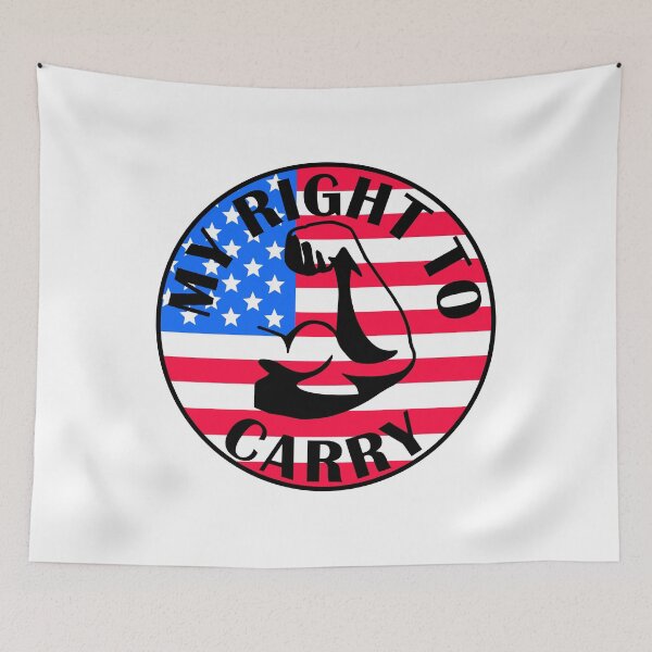 Item preview, My right to carry American bicep arm funny gym designed and sold by designsbyted.