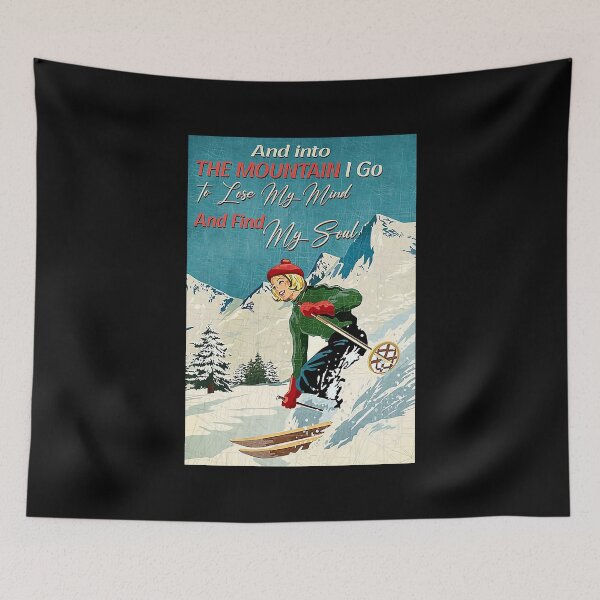 Item preview, Skiing And into the mountain i go to lose my mind and find my soul designed and sold by sellexxf69.