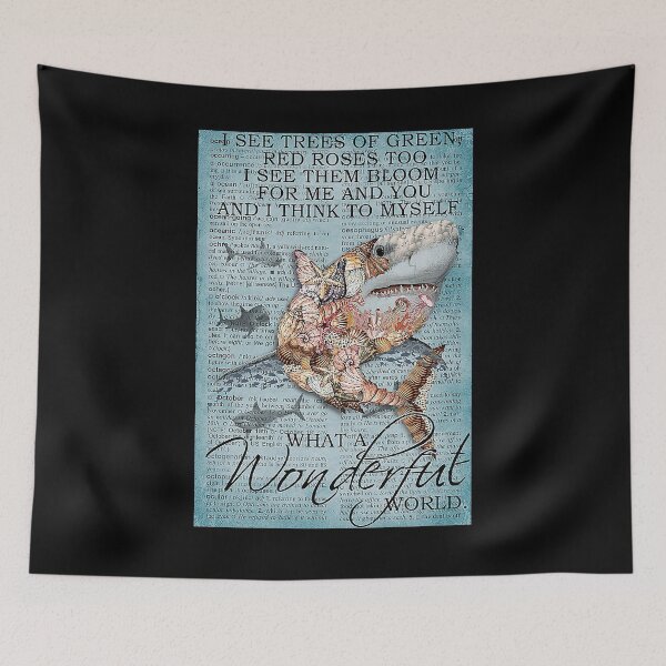 Item preview, Shark Wonderful World art designed and sold by cevyl49.
