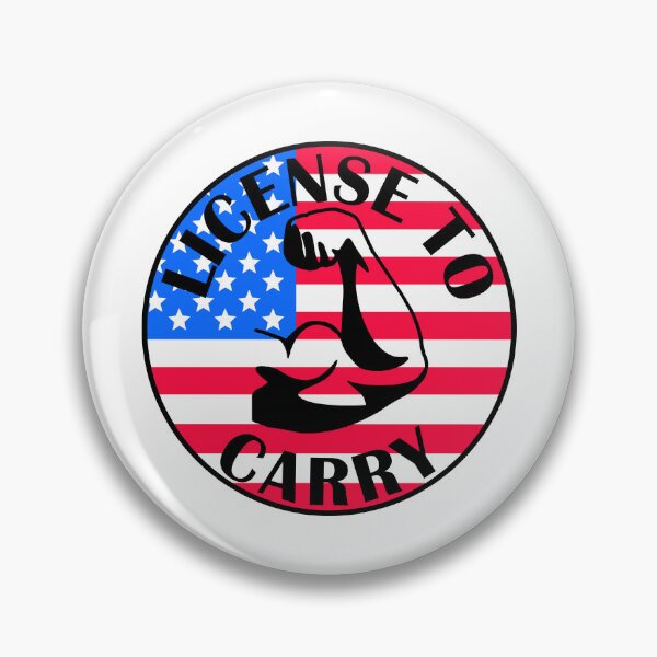 Item preview, License to carry American bicep arm funny gym designed and sold by designsbyted.