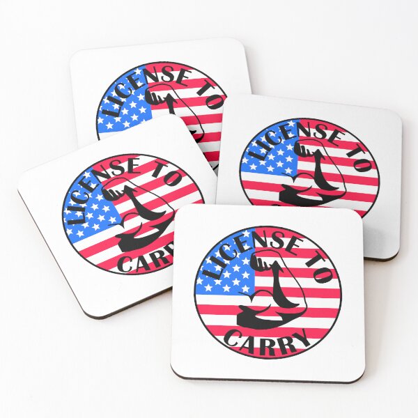Item preview, License to carry American bicep arm funny gym designed and sold by designsbyted.