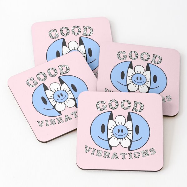 Item preview, GOOD VIBRATIONS Smiling Daisy Blue designed and sold by everything4eva.
