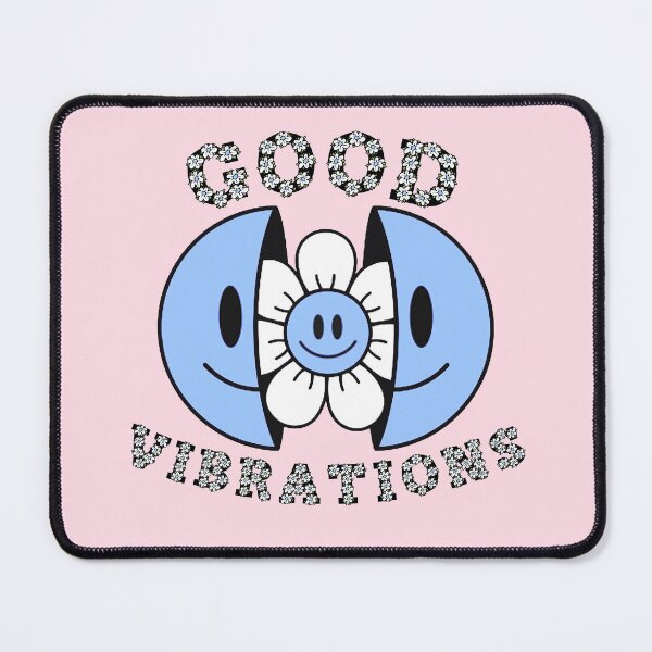 Item preview, GOOD VIBRATIONS Smiling Daisy Blue designed and sold by everything4eva.