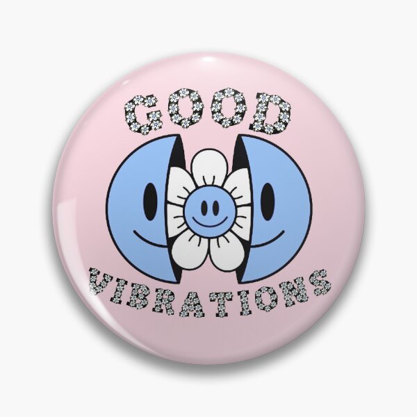 Item preview, GOOD VIBRATIONS Smiling Daisy Blue designed and sold by everything4eva.