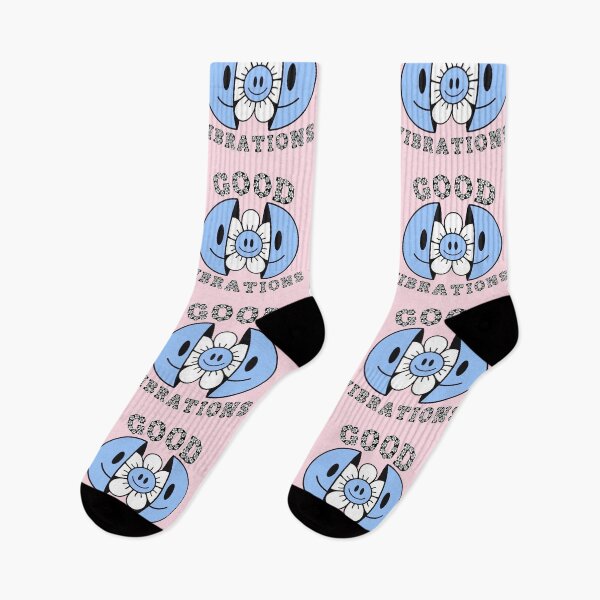 Item preview, GOOD VIBRATIONS Smiling Daisy Blue designed and sold by everything4eva.