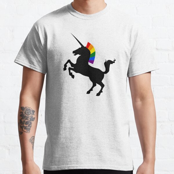 totally straight unicorn rainbow t shirt