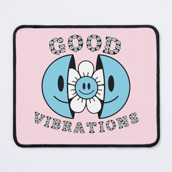 Item preview, GOOD VIBRATIONS Smiling Daisy Blue designed and sold by everything4eva.