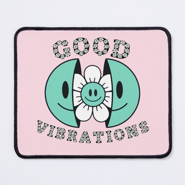 Item preview, GOOD VIBRATIONS Smiling Daisy Teal designed and sold by everything4eva.