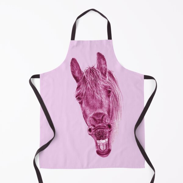 Item preview, Portrait of a Yawning Friesian - purple-pink colorized version designed and sold by SylvieG18.