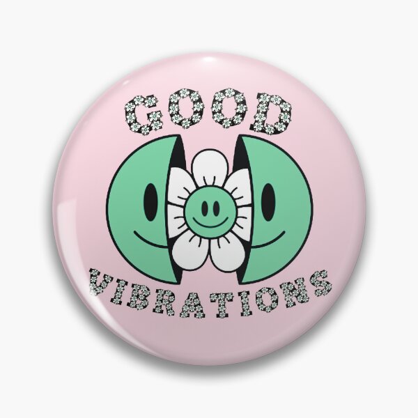 Item preview, GOOD VIBRATIONS Smiling Daisy Green designed and sold by everything4eva.