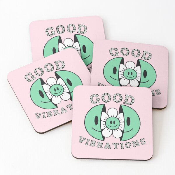 Item preview, GOOD VIBRATIONS Smiling Daisy Green designed and sold by everything4eva.