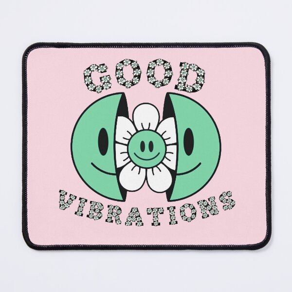 Item preview, GOOD VIBRATIONS Smiling Daisy Green designed and sold by everything4eva.
