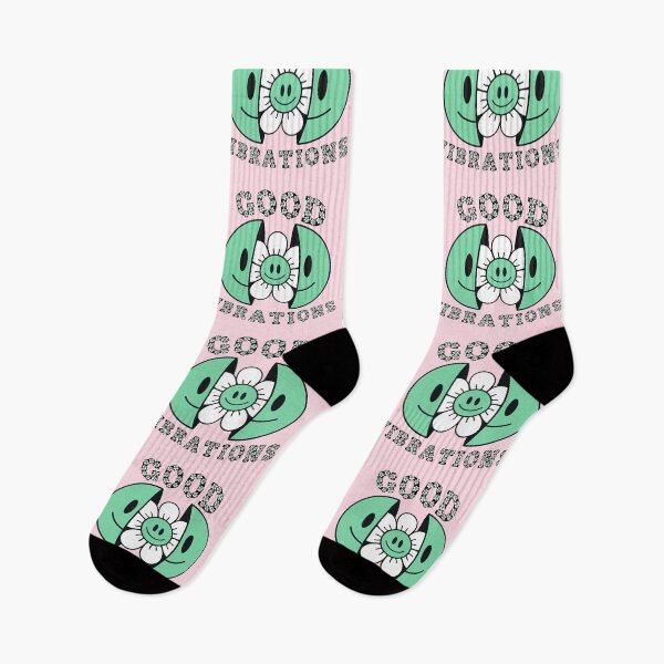Item preview, GOOD VIBRATIONS Smiling Daisy Green designed and sold by everything4eva.