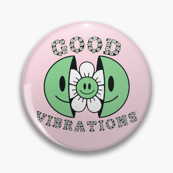 Item preview, GOOD VIBRATIONS Smiling Daisy Green designed and sold by everything4eva.