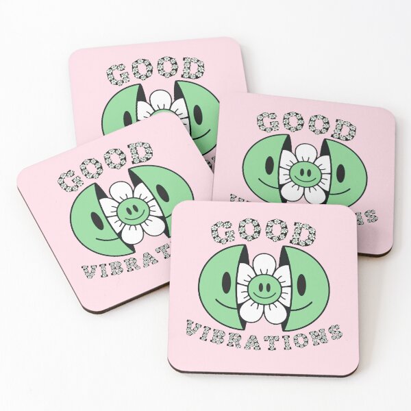 Item preview, GOOD VIBRATIONS Smiling Daisy Green designed and sold by everything4eva.