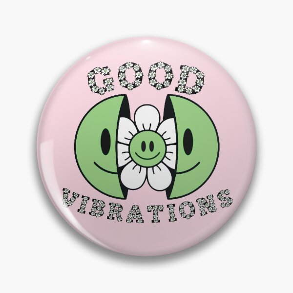 Item preview, GOOD VIBRATIONS Smiling Daisy Green designed and sold by everything4eva.