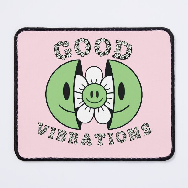 Item preview, GOOD VIBRATIONS Smiling Daisy Green designed and sold by everything4eva.