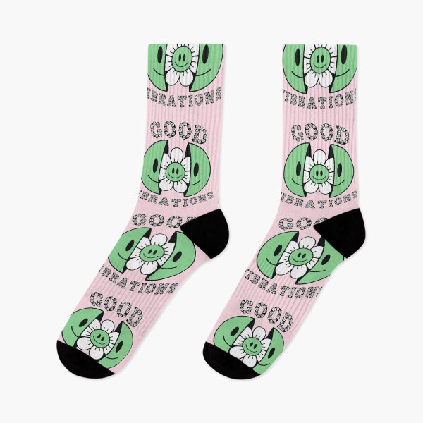 Item preview, GOOD VIBRATIONS Smiling Daisy Green designed and sold by everything4eva.