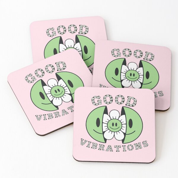Item preview, GOOD VIBRATIONS Smiling Daisy Green designed and sold by everything4eva.