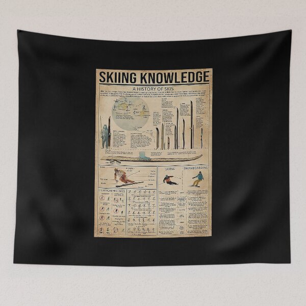 Item preview, Skiing Knowledge art designed and sold by sellexxf69.