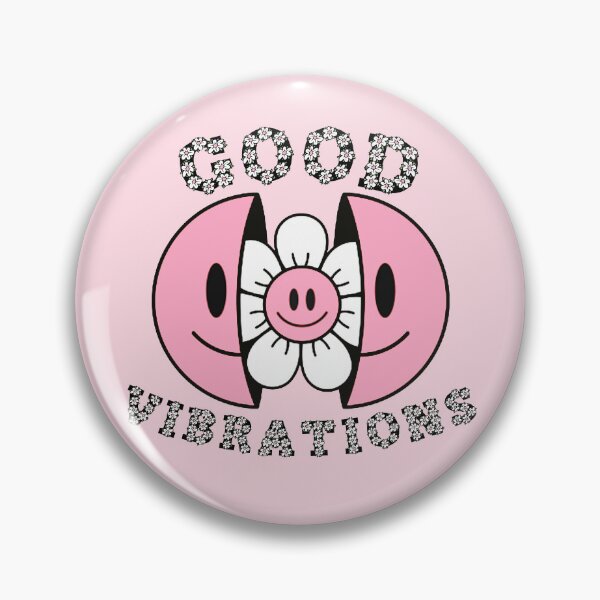 Item preview, GOOD VIBRATIONS Smiling Daisy Pink designed and sold by everything4eva.