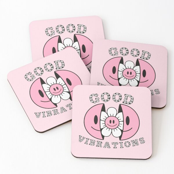 Item preview, GOOD VIBRATIONS Smiling Daisy Pink designed and sold by everything4eva.