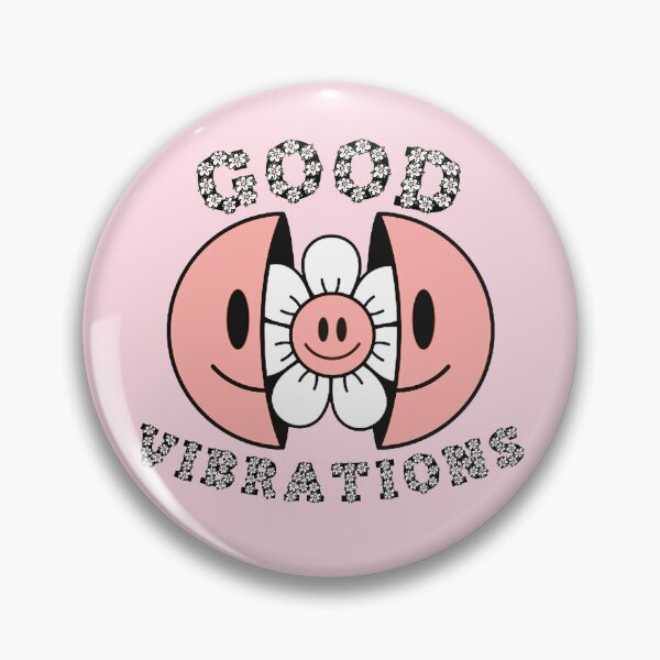 Item preview, GOOD VIBRATIONS Smiling Daisy Pink designed and sold by everything4eva.