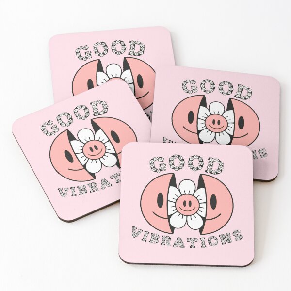 Item preview, GOOD VIBRATIONS Smiling Daisy Pink designed and sold by everything4eva.