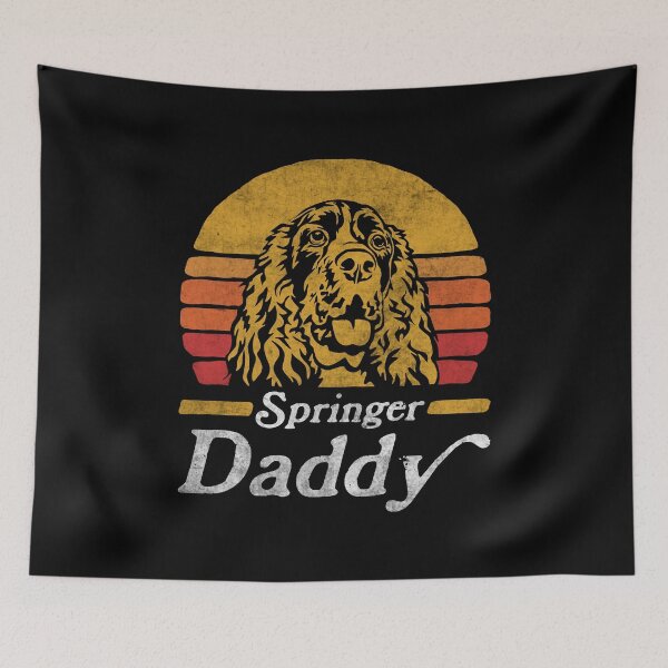 Item preview, Retro Vintage English Springer Spaniel Daddy designed and sold by More Cute Dogs.