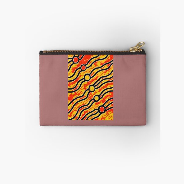 Aperçu de l'œuvre T-shirt BushArt aborigène - Feu de brousse créée et vendue par OkazaSaitama.