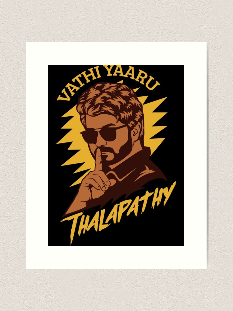 Master Movie Tamil Thalapathy Vijay Movie Art Print for Sale by