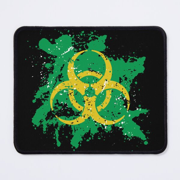 Item preview, Yellow Biohazard Symbol with Green Splatter Effect  designed and sold by iscaStudioArt.
