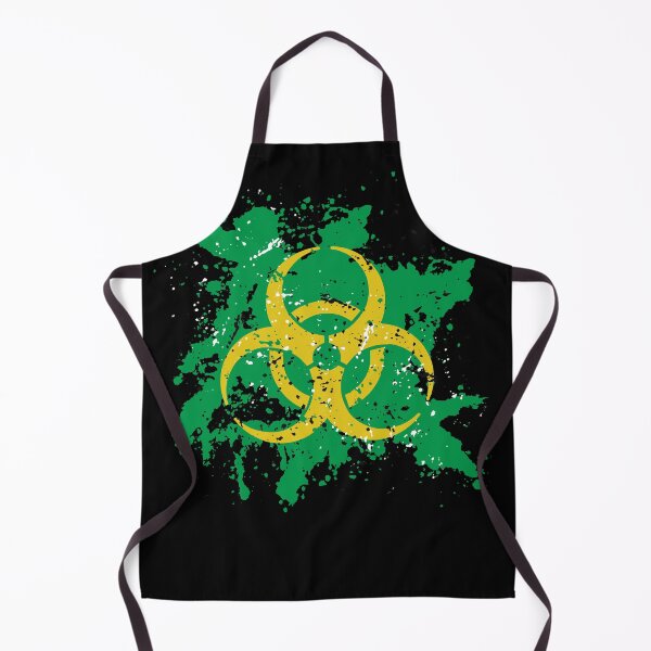 Item preview, Yellow Biohazard Symbol with Green Splatter Effect designed and sold by iscaStudioArt.